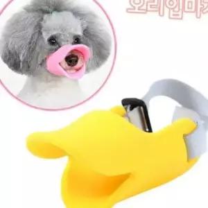 강아지 외출용 실리콘 오리모양