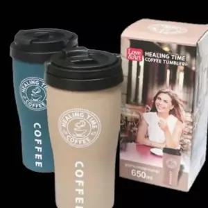 힐링타임 커피 보온병 보냉병 텀블러 보틀 물통 650ml