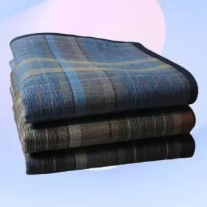 면 흡수력 대형 손수건 세면 타월 휴대용 땀 닦는 용도 남성용 40x40cm 5장 면수건 손면수건