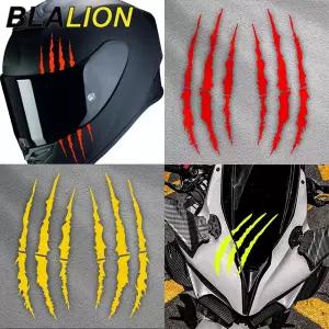 BLALION 2PCS 바이크 오토바이 몬스터 클로 스크래치 스티커 모토크로스 헤드라이트 헬멧 바디 방수 장식
