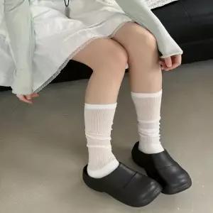 친절한탄씨 여성 2컬러 스퀘어토 귀여운 EVA 키높이 아쿠아슈즈 여름신발 여름샌들 EVA샌들 통굽샌들