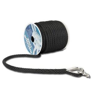 마린 시스템 3/8인치 100FT 150FT 프리미엄 100')로 제작됨 땋은 스테인리스 솔리드 / x 및 라인 브레이드 스틸 섀클(3/8