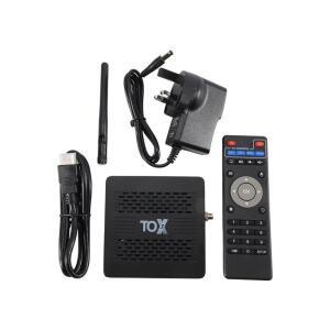 데일리  TOX3 스마트 TV 박스 안드로이드 11 4GB 암로직 S905X4 와이파이 1000M 블루투스 4K 미디어 플레이
