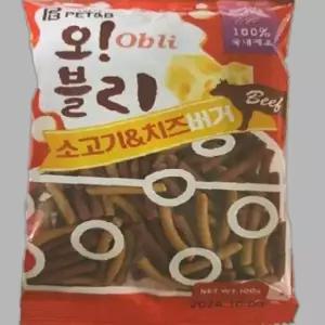 오블리 치즈버거 소고기 100gx80개
