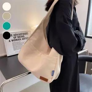 50007140-[라일리] Rly 데일리 빅사이즈 캔버스 숄더백 무지 캔버스백