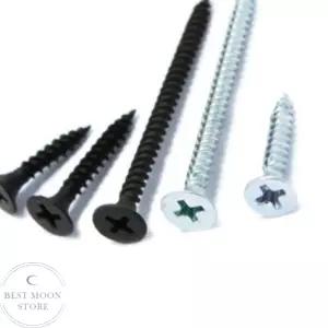 석고용 외날 피스 백색 나팔머리 철판 피스 6X50 500EA
