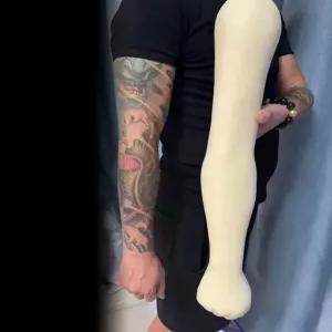 타투 마네킹 스킨 모형 60cm 실습 문신 팔 실리콘 연습