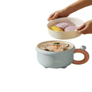 캠핑 전기냄비 찜기 기숙사 멀티쿠커 자취 레드 라면포트