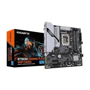 기가바이트 B760M 게이밍 플러스 WiFi DDR4 LGA 1700 인텔 B760 MATX 마더보드 2 M.2 PCIe 4.0 전면 USB 3.2 1세대 타입C 6GbE LAN QFlash Plus EZLatch
