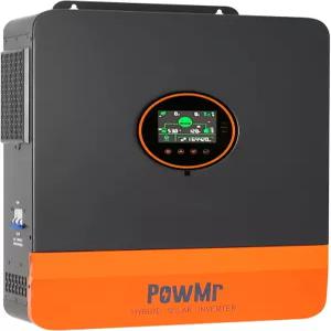 PowMr Solar 인버터 6500W 48V 20V/240Vac 분할 위상 하이브리드 내장 40A MPPT 컨트롤러 MaxPV 입력 0kW