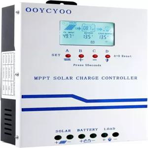 40A 태양열 충전 컨트롤러 MPPT 2V 24V 36V 48V 40암페어 조절기 60V LCD 디스플레이 포함 AGM 젤 플러디드