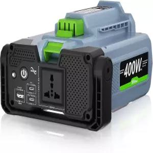 EGO 56V 배터리용 400W 인버터 Power Nexus Escape PAD5000 교체 20V AC 콘센트 및 USBA 야외 RV 캠핑용