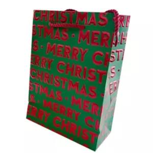 엘엔픽 크리스마스쇼핑백 그린 18X8X24CM 10개입 포장자재 크리스마스선물백 기프트패키지