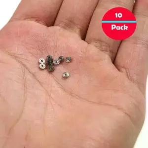 10개 681ZZ 미니어처 볼 베어링 1x3x1mm 금속 오픈형 마이크로 미니 베어링