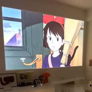 빔프로젝터 스크린 대형 벽지 무광 홈시네마 화면 영화 눈부심 접착식 가정용 흰색 투영