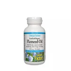 내추럴팩터스 오메가팩터스 오가닉 아마씨 오일 1000mg 90정 (Natural Fac