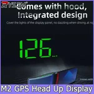 M2 HUD 헤드업 디스플레이 자동차 GPS 디지털 속도계 범용 풍shield 프로젝터 플러그 앤 플레이 전자 장치
