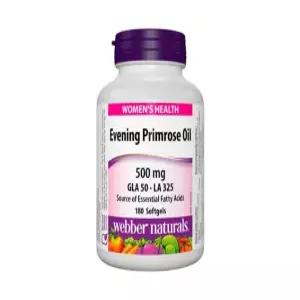 웨버네츄럴스 여성 달맞이꽃 종자유 오일 500mg 감마리놀렌산 180정