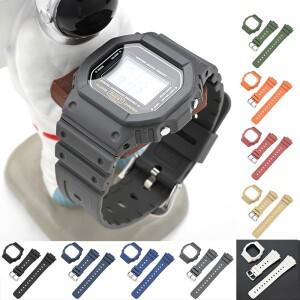 호환용 카시오 G-shock DW-5600 GW-M5610 GW-B5600 남성 보호 베젤 교체 레진 고무 밴드 시계 케이스