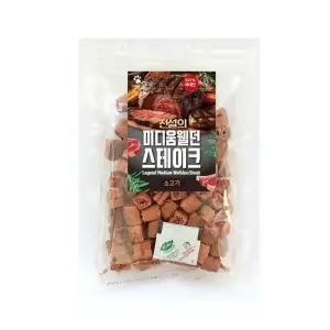 전설의 미디움웰던 스테이크 소고기 100g X6개 강아지 간식