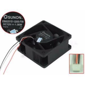 SUNON EB60251S1-Q000-F99 서버 냉각 선풍기, DC 12V, 1.56W, 60x60x25mm