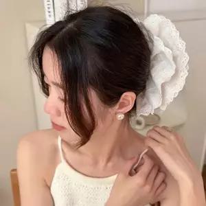 501389 볼륨 헤어 스타일링 레이스 곱창 머리끈-WFOMM6C