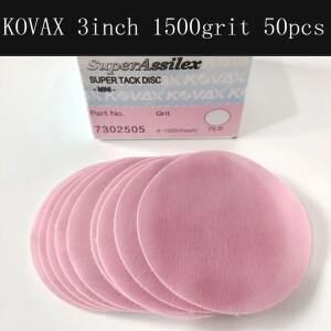KOVAX SuperAssilex 슈퍼택 연마  광택 디스크 훅앤루프 미니 3인치 75mm P1200-P3000 광택기용 50개/박스