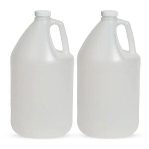 패스트랙 2팩 1갤런 물병 플라스틱 용기 뚜껑 | 화이트 푸드 등급 갤런 물병, BPA 프리, 뚜껑 발효, 양조, 보관 등의 누수 방지 피처