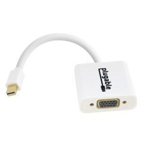 PLUGABLE 미니 디스플레이 포트 (썬더볼트 2) VGA - 없음 장착 리눅스 최대 액티브 드라이버 TO 1920X1080 윈도우, 어댑터 맥, 시스템에서 지원,