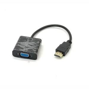 ELECBEE HDMI 수 - VGA D-SUB HDTV 어댑터 AV 비디오 케이블 셋톱 FR 15핀 20CM