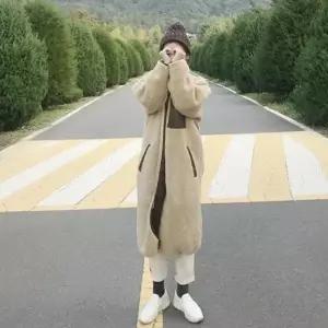 경량패딩 롱후리스점퍼 양털집업 겨울후리스 플리스점퍼 롱뽀글