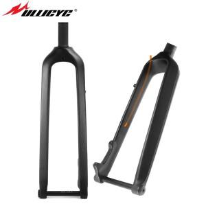ULLICYC 산악 자전거 포크 T800 3K 풀 카본 파이버 프론트 튜브 스루 액슬15*100mm 26 27.5 29 MTB 부품