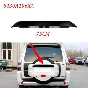 1Pcs 뒷문 번호판 상단 커버 (파제로 V87 V88 V93 V95 V98 2014-2020용) 스페어 타이어 블랙 보드 6430A106