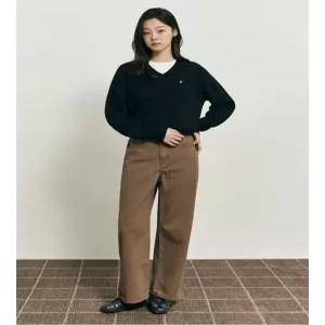 빈폴 레이디스 B. my 캐시미어 혼방 루즈핏 브이넥 니트 네이비 BF5X51N01R 5X51N