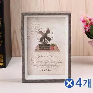 TBZ 탁상용 우드프레임 사진액자 4x6-랜덤발송x4개 사진틀
