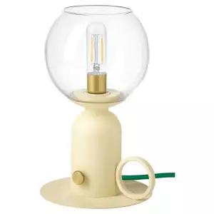 이케아 ASKMULLER 오스크물레르 탁상스탠드, 밝기조절 라이트옐로/그린, 24 cm 695875