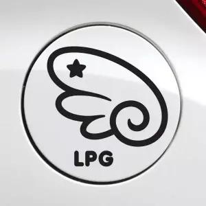 [골드스마일]주유구 자동차스티커 차량용스티커 LPG 날개 데칼 튜닝