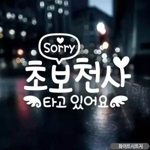 [골드스마일]초보운전스티커 차량용스티커 아기가타고있어요 Sorry 초보천사