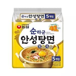 [하프클럽/기타]봉지라면 농심 순하군 안성탕면 125g 40개