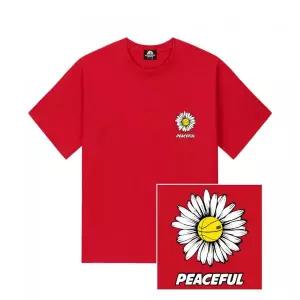 매장정품 TRIPSHION 트립션 DAISY PEACEFUL LOGO 티셔츠 - 레드 TRIP21TSRED036 1812552