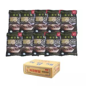 짜장 분말 1kg x 10봉(1박스) 미담채 대용량 볶음 춘장 소스