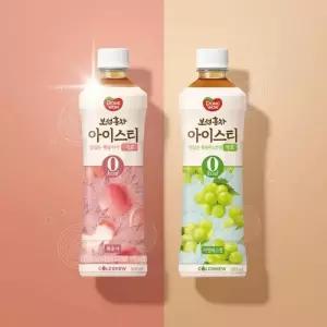 동원 보성홍차 아이스티 제로 복숭아 + 샤인머스캣 500mL 각 12병
