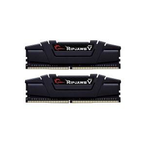 G.SKIL RipjawsV 시리즈 DDR4 RAM (XMP) 32GB (2x16GB) 3200MT /s CL16-18-18-38 1.35V 인텔 AMD 데스크톱 컴퓨터 메모리 U-DIMM - 블랙 (F4-3200C16D-32GVK)