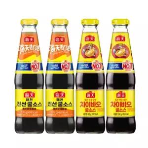 사조대림 해천 진선 굴소스 520g x 2개 + 차이바오 굴소스 560g x 2개