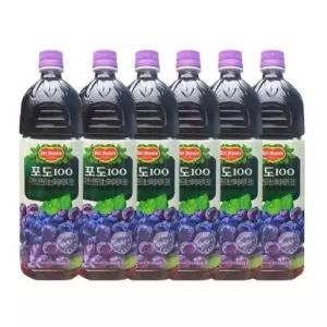 롯데칠성음료 델몬트 오리지널 포도 1.5L 12개입 /s