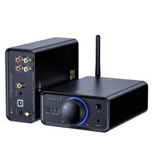 Fiio K7BT 밸런스 하이파이 DAC 블루투스 헤드폰 앰프 AK4493S*2, XMOS XU208 PCM384kHz DSD256, USB /광학 /동축 /RCA 입력, 6.35mm /4.4mm 출력(미국 플러그)