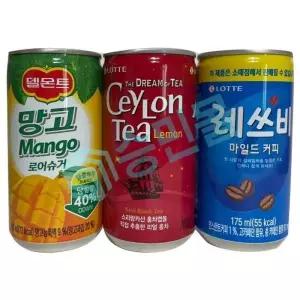 델몬트 망고 실론티 레쓰비 175ml x 30개씩 총 90개입 /s