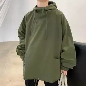 남자 후드 바람막이 아노락 무지 심플 데일리 패션 남성점퍼 바람막이 (W76543C)