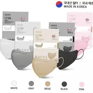 KF94마스크 2D새부리형 굿매너컬러 대형 100매