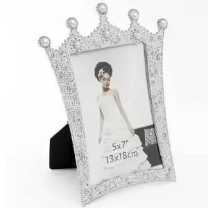 TBZ 결혼사진 로맨틱 진주 왕관 탁상액자 5x7 가족사진